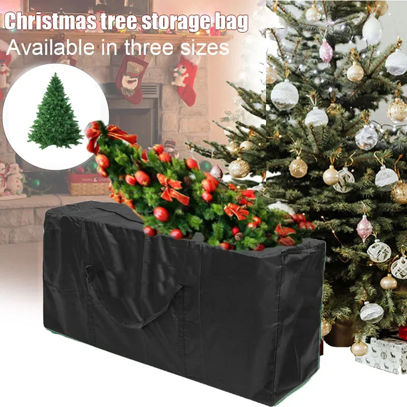 

Garden Furniture Cushion Storage Bag Waterproof Anti-UV Heavy Duty Rip Proof 210D Oxford Fabric Christmas Tree Storage Bag