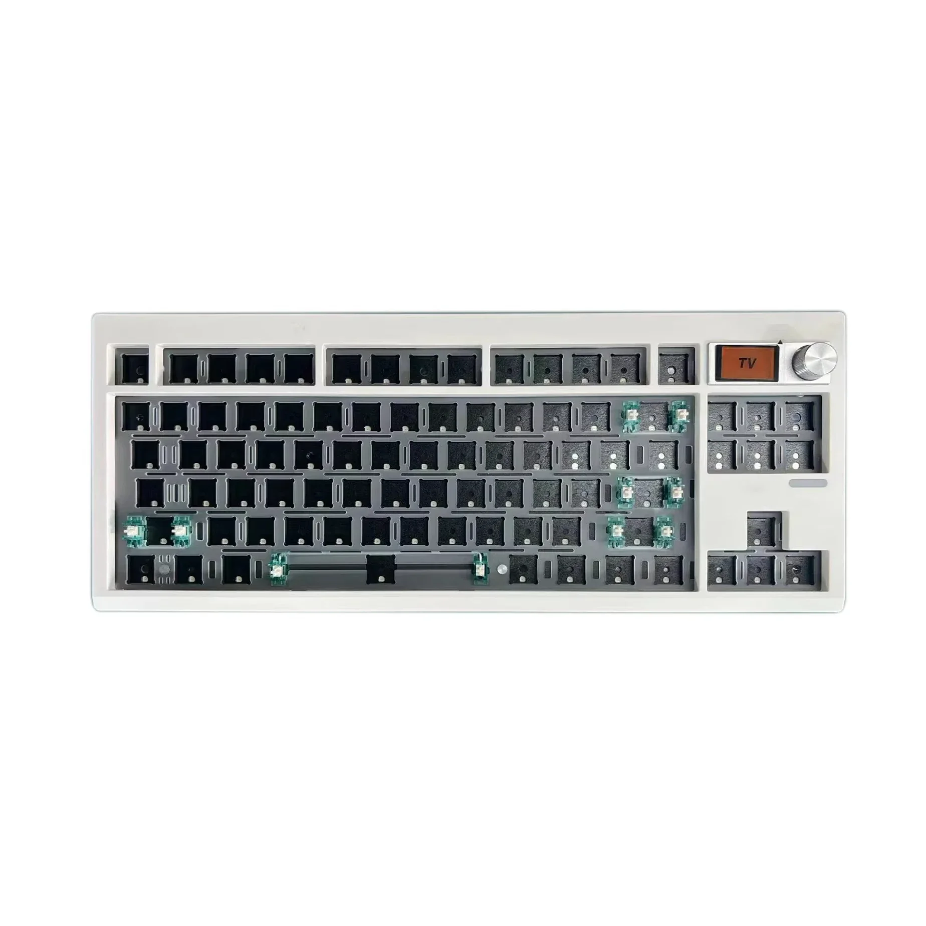 

ZUOYA GMK87 Комплект механической клавиатуры с возможностью горячей замены Bluetooth 2,4G Беспроводная прокладка с RGB-подсветкой Поддержка структуры для VIA