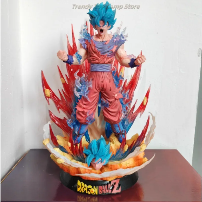 

【In Stock】38 Cm Dragon Ball CS Jiewang Boxing Wukong Kakarot Super Saiyan Ornaments Statue GK Model Gift