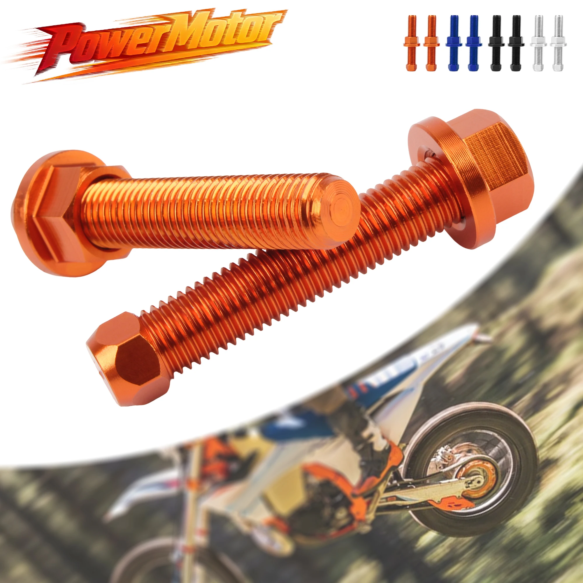 Motorcycle Rear Axle Blocks Chain Adjuster Bolt For KTM EXC XC XCF XCW SX SXF EXCF 125 150 250 300 350 Endouro 2004 2023 2024