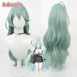 Bubuwig Synthetic Hair Kuchinashi Yume Cosplay Wigs Blue Archive Kuchinashi Yume 90cm Long Wavy Turquoise Cos Wig Heat Resistant