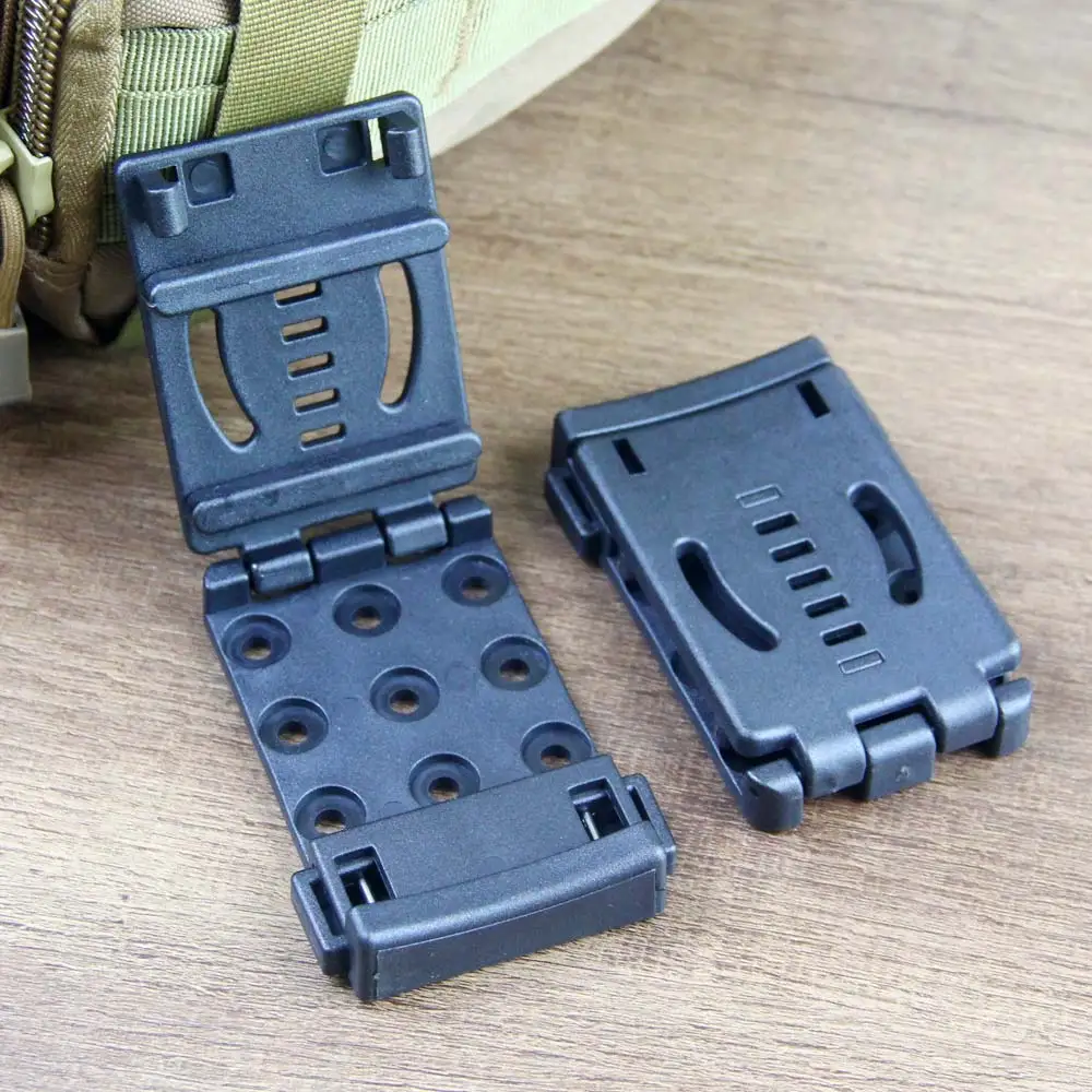 6PCS Large Nylon Belt Clip Loops With Button To Release for Knife Kydex Sheath Holster Carry Systerm Attachments Device