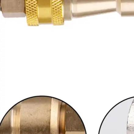 Quick Connect Washer for Refrigerator Systems Supporting 1/4 Inch Copper Tubing in Vacuum Connector and Cleaning Tasks