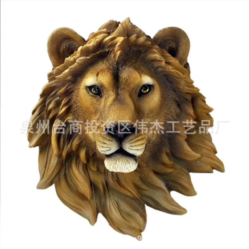 European and American Home Simulation Animal Head Bar Cafe Club Realistic Animal Head Wall Decoration
