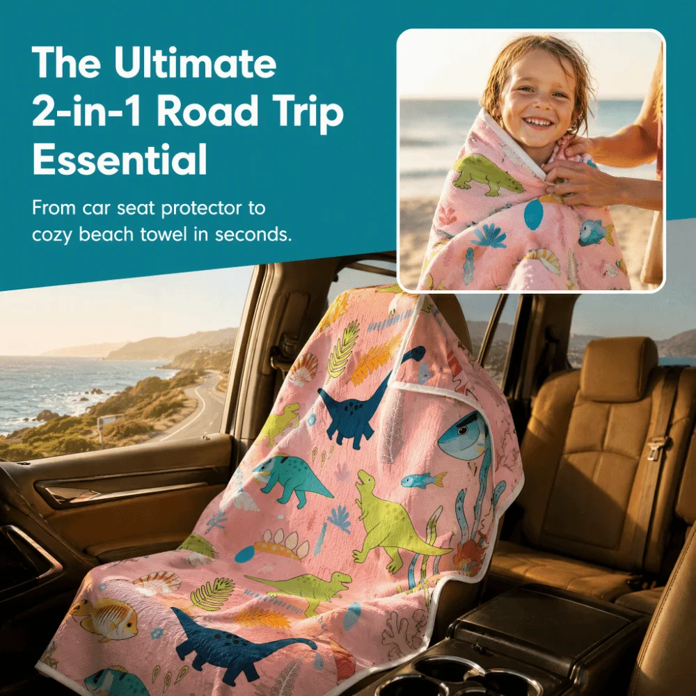 Light Weight Microfiber Car Seat Cover Water Absorbent Soft Touch Beach Towel Warm Keep Extra Large Bath Towel Car Decoration