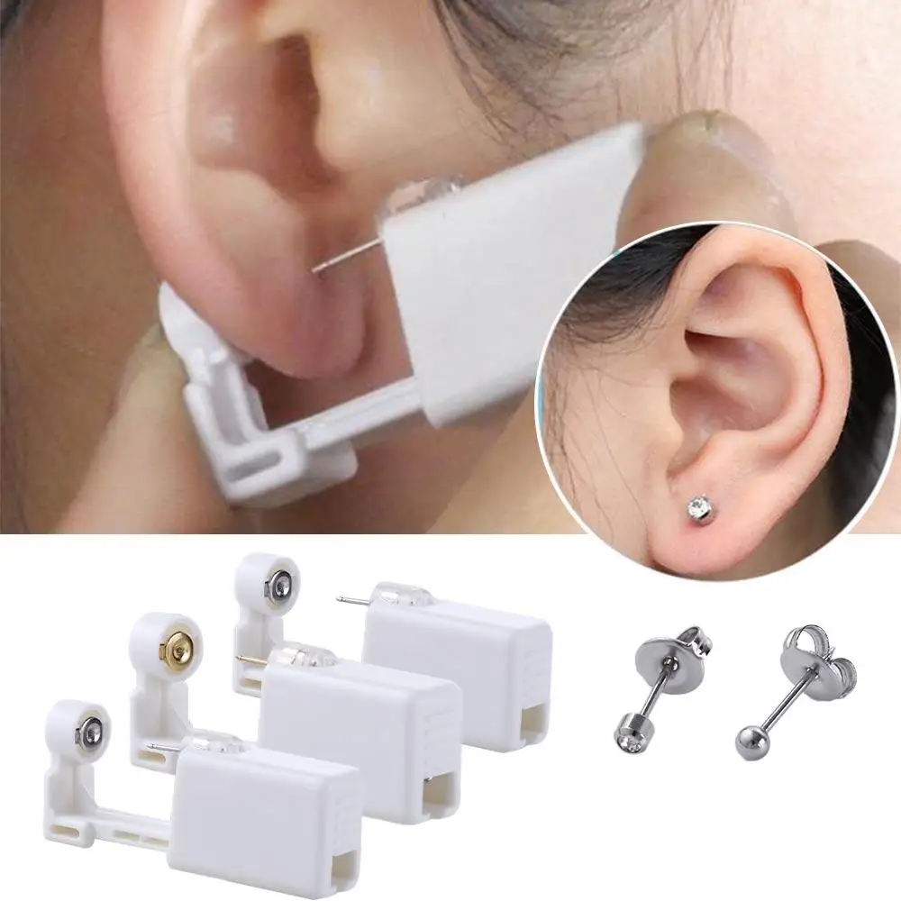 Ear Stud Nasal Nail Earring Piercer Machine Ear Stud Bezel Party Ear Nail Tool Nose Ear Piercing Tool Wearing Ear Device