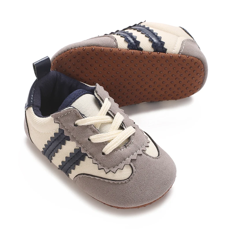 NIEUWE Mode Color Blocking Lace Up Casual Schoenen Lente en Herfst Baby Casual Schoenen 0-18 Maanden Platte Schoenen Baby Wandelschoenen