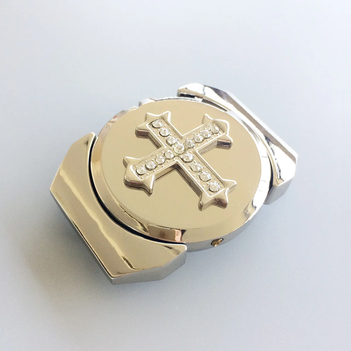 New Bright Silver Rhinestone Cross Lighter Belt Buckle Gurtelschnalle Boucle de ceinture BUCKLE-LT026 also Stock in US