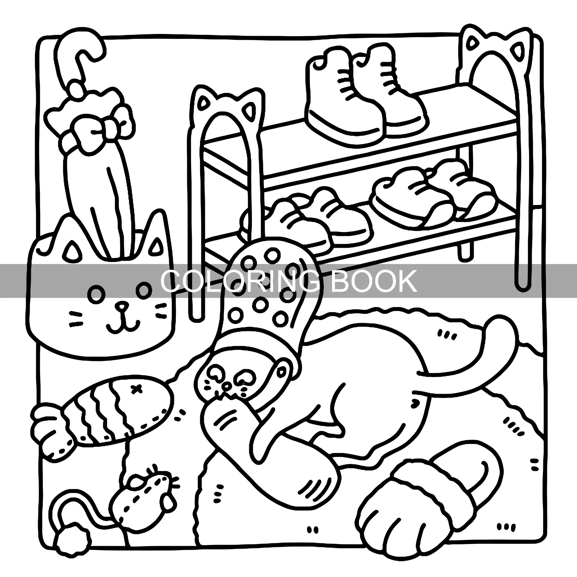 Heartwarming Cat Life Coloring Book - 24 Pages of Fun and Creativity | Picture Book for All Ages