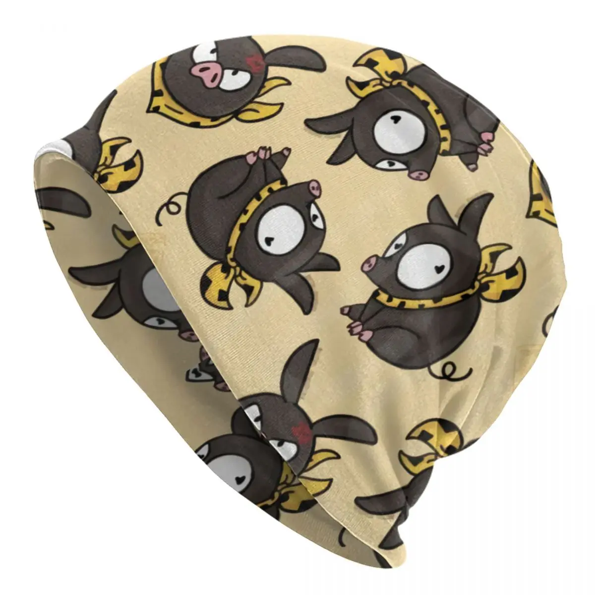 Many Cute Cartoon Animals Washed Thin Bonnet Cycling Casual Beanies Protection Men Women Hats