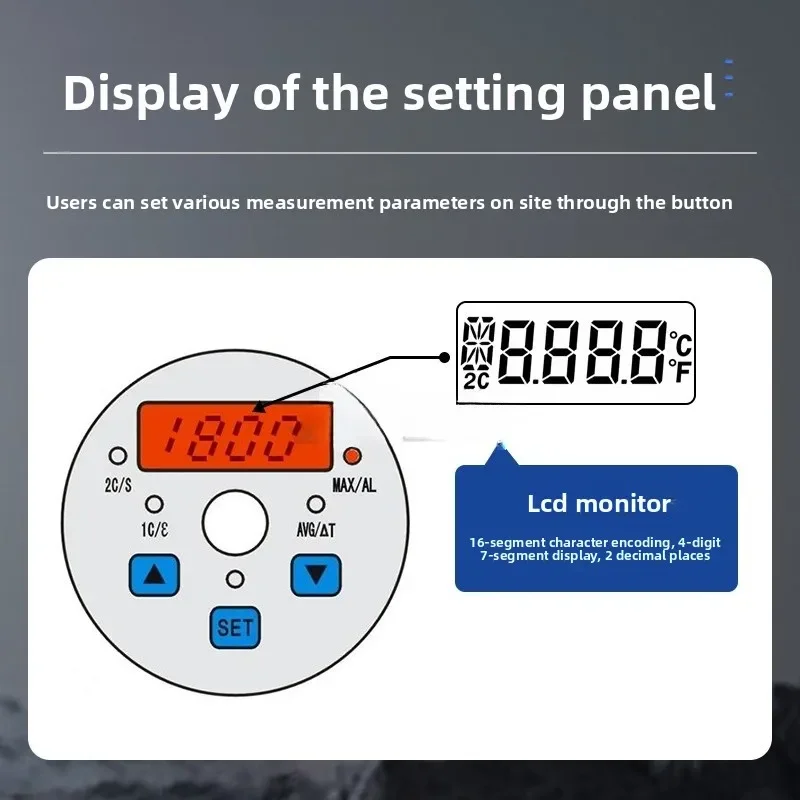 SA-2SR Online Dual Colorimetric Infrared Thermometer Ultra-high Temperature Industrial Type Designed for Harsh Environments