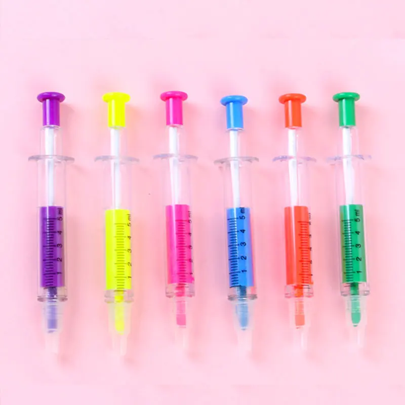 

40Pcs Nurse Pen Kawaii Double Head Ballpoint Pen for School Office Writing Tool Student Painting Colour Highlighter Stationery