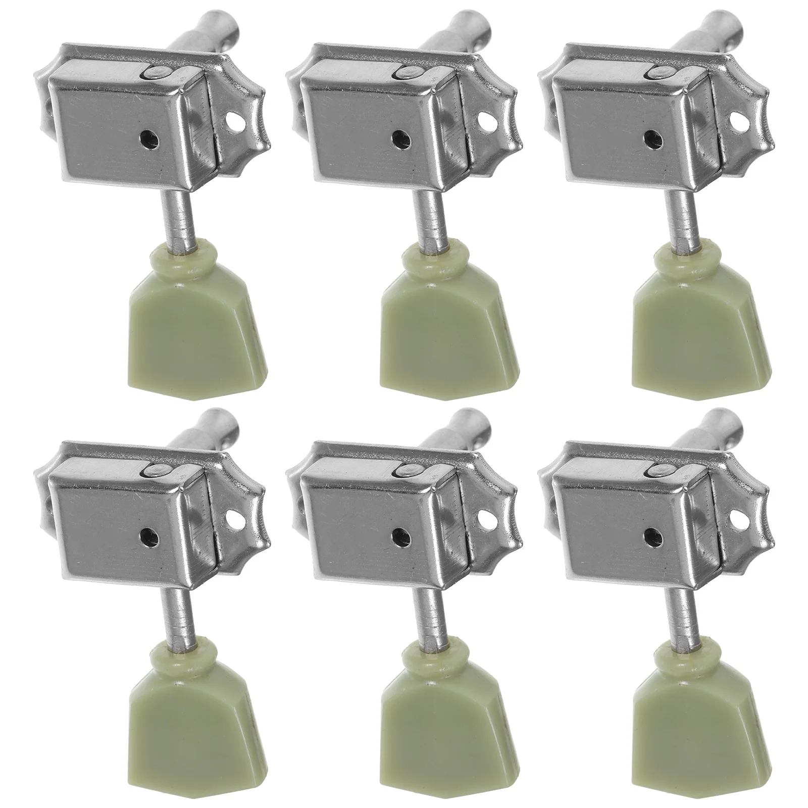 

6 Piano Button Guitar Accessory Tuning Acoustic Pegs Kit Folk Metal Parts