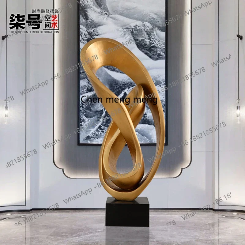 M02 Abstract large-scale ornaments Hotel lobby floor-to-ceiling large-scale ornaments Sculpture soft decoration
