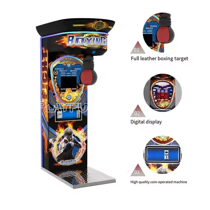 เครื่องเล่นเกมต่อยมวยแบบหยอดเหรียญในร้านเกม