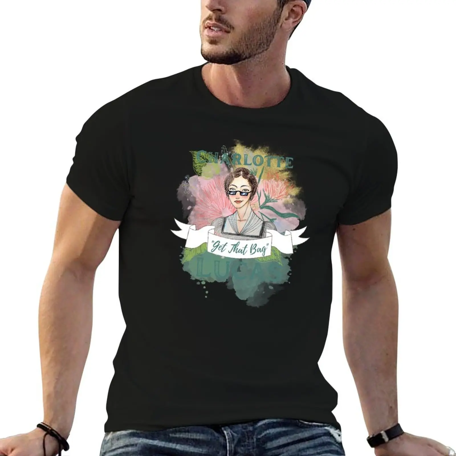 

Мужская футболка That t Charlotte Bag Get Lucas, рубашка с рисунком на заказ, рубашки с принтом