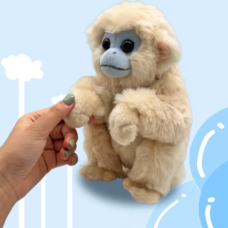 

In Stock 2025 New Nanjing Hongshan Zoo Authentic Juvenile Sichuan Golden Monkey Doll Cultural Creative Toy Figure for Collectors