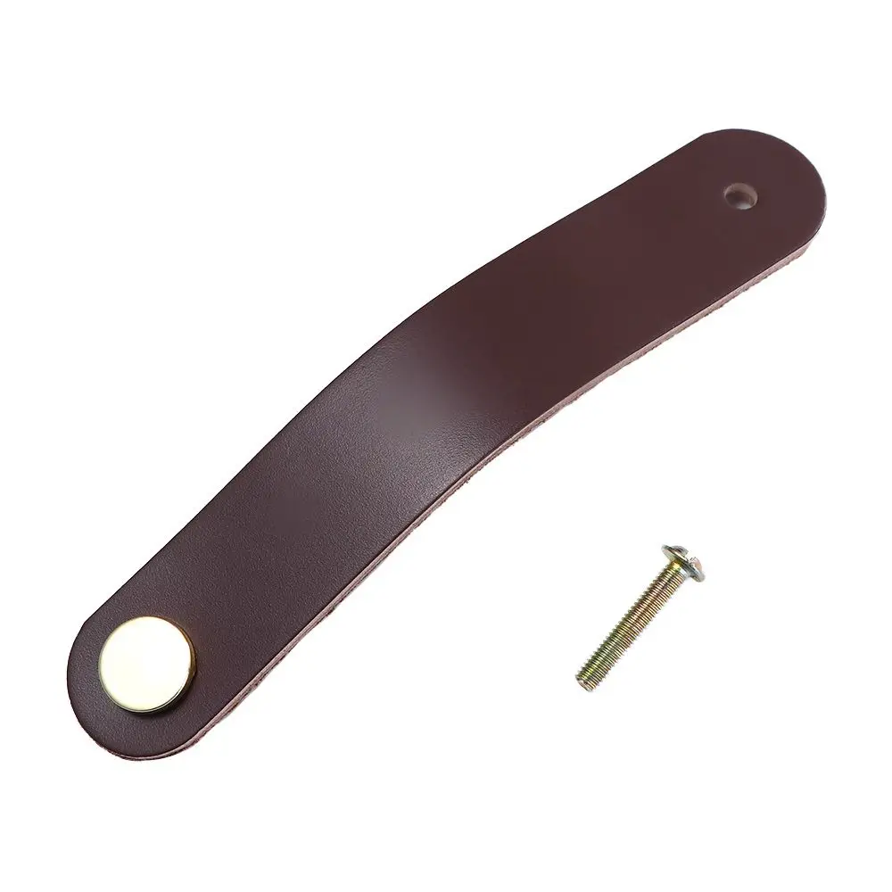 Nordic Modern Style Environmentally Kitchen Wardrobe Cabinet Hardware Furniture Knobs Drawer Handle Leather Handle Door Pulls