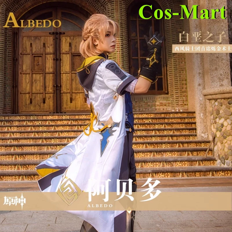 Cos-Mart Game Genshin Impact Albedo Cosplay Costume High Quality