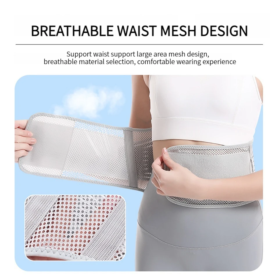 Lumbar Support Waist Belt Health Therapy Breathable Back Spine Support Corset for Disc Herniation Pain Relief Men Women