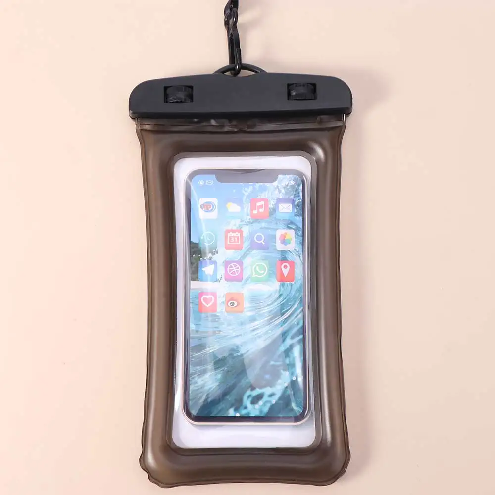Damped Air Bag Waterproof Phone Case Universal Touchable Mobile Phone Bag Transparent PVC Phone Protector Pouch Underwater