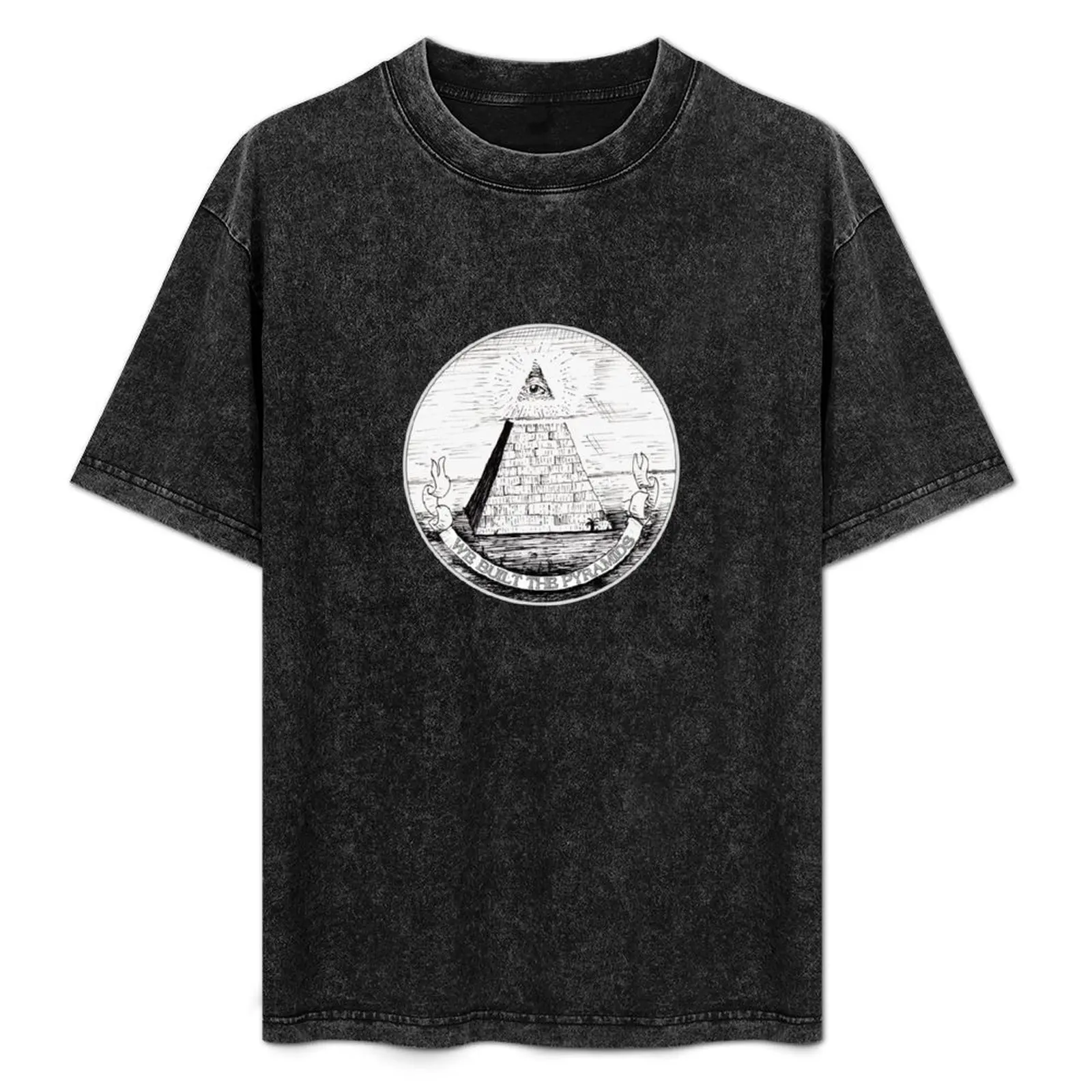 

We Built The Pyramids T-Shirt t shirts for man pack white mens graphic t shirts T-Shirt