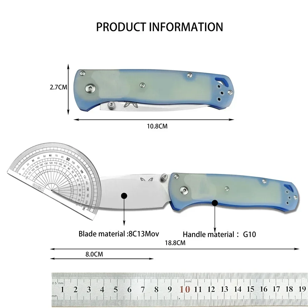 BM 535 High Quality Pocket Folding Knife CPM-S30V Blade G10 Handle Outdoor EDC Utility Camping Survival Hunting Tool Gift