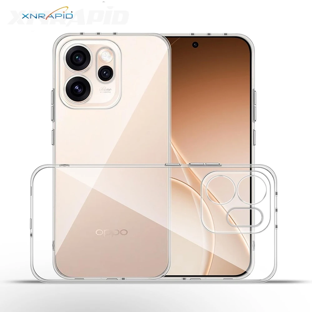 Ultra Thin Silicone Soft Case For OPPO Reno 15 14 13 12 11 Pro Reno15 Pro Max Reno14 Reno13 Clear Transparent Shell Shockproof