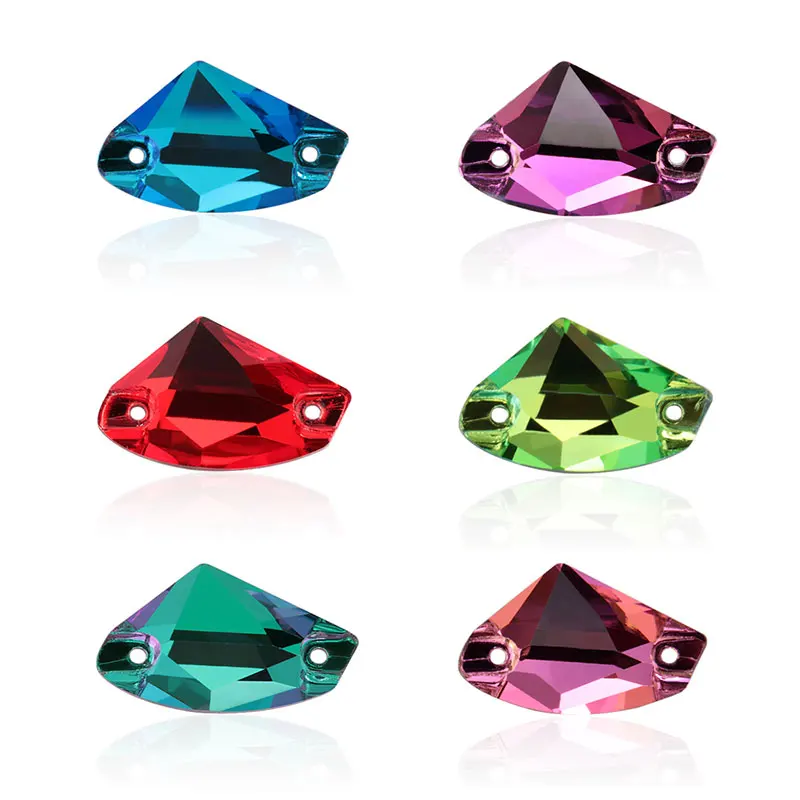 Bunte galaktische Nähen Kristall Glas Strass für Tasche Kleidung DIY Design Dekoration DIY Kleidungsstück Kleid Strass Zubehör