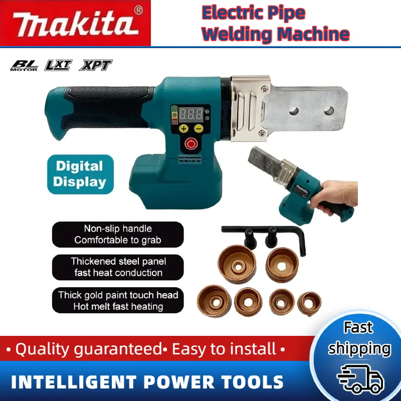 

Makita Cordless Pipe Welding Machine 20-50mm Pipe Soldering Plastic Welding PPR/PB/PE Tube Heating Hot Melt Tool 18v Battery