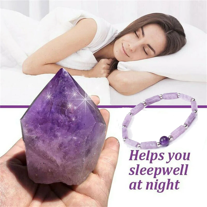 New Natural Amethyst Body-purify Slimming Bracelet Stone Energy Bracelets for Women Fatigue Relief Yoga