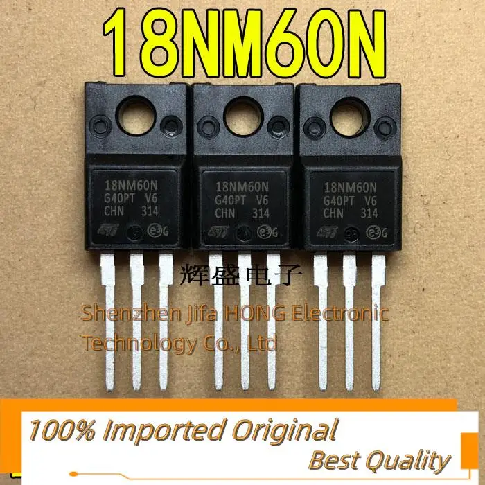 10PCS/Lot  P18N60M2 18NM60N 13A/600V TO220F  N-Channel  MOSFET Best Quality