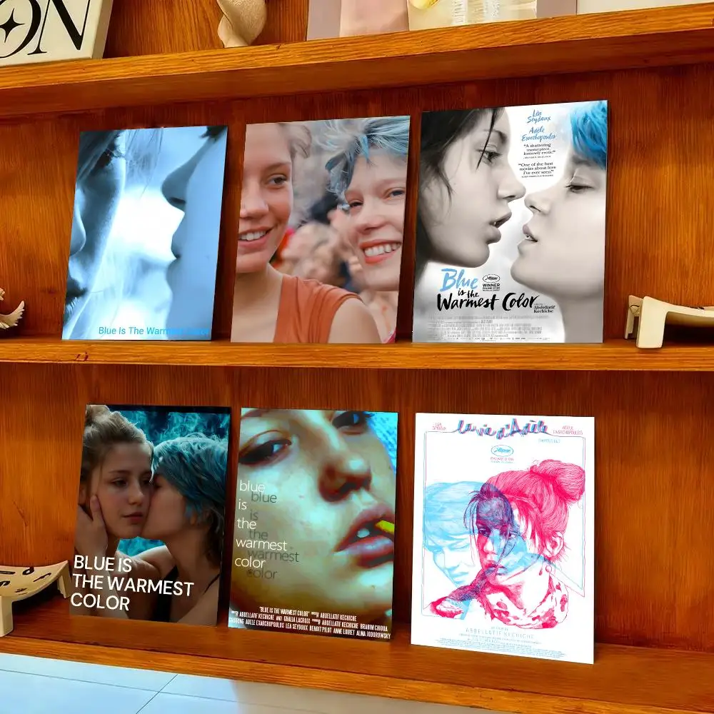 B-Blue Is The Warmest Colour Poster HD Self-adhesive Waterproof Paper Sticker Suitable For Living Rooms Bedrooms Home Decor