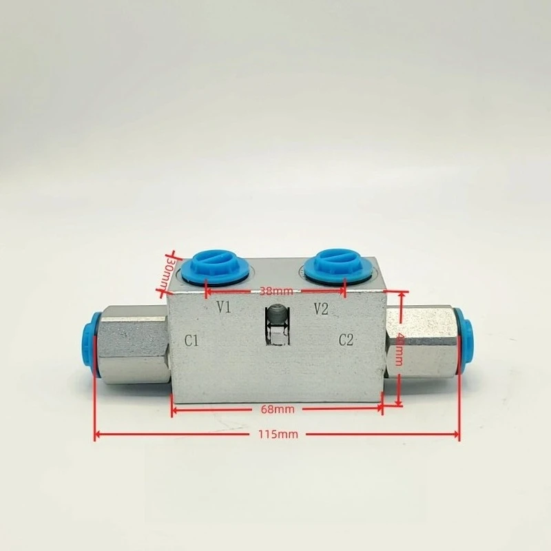 Two-way tubular hydraulic lock cylinder pressure retaining valve agricultural crane outriggers lock