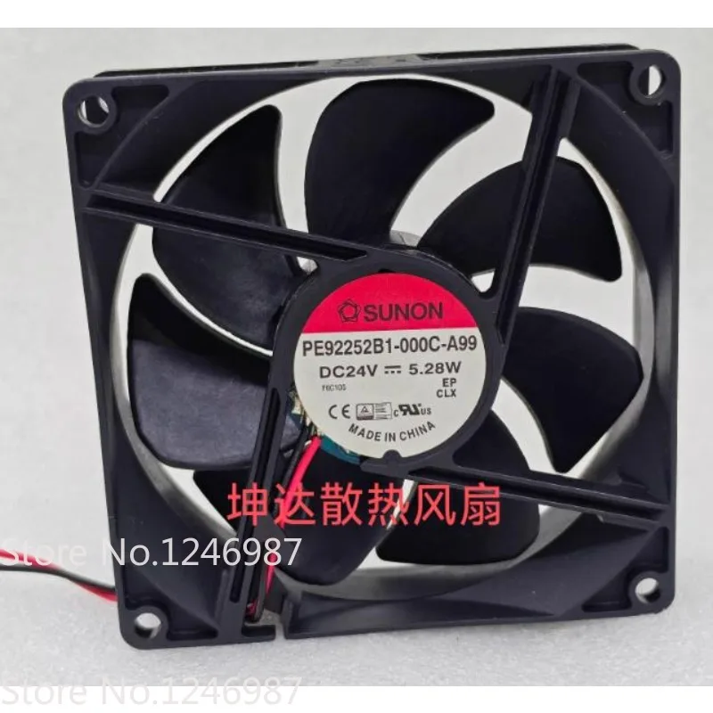 

Новый вентилятор для оригинального SUNON PE92252B1-000C-A99 24V 5.28W 9CM, большой объем воздуха, охлаждающий вентилятор 92*92*25 мм