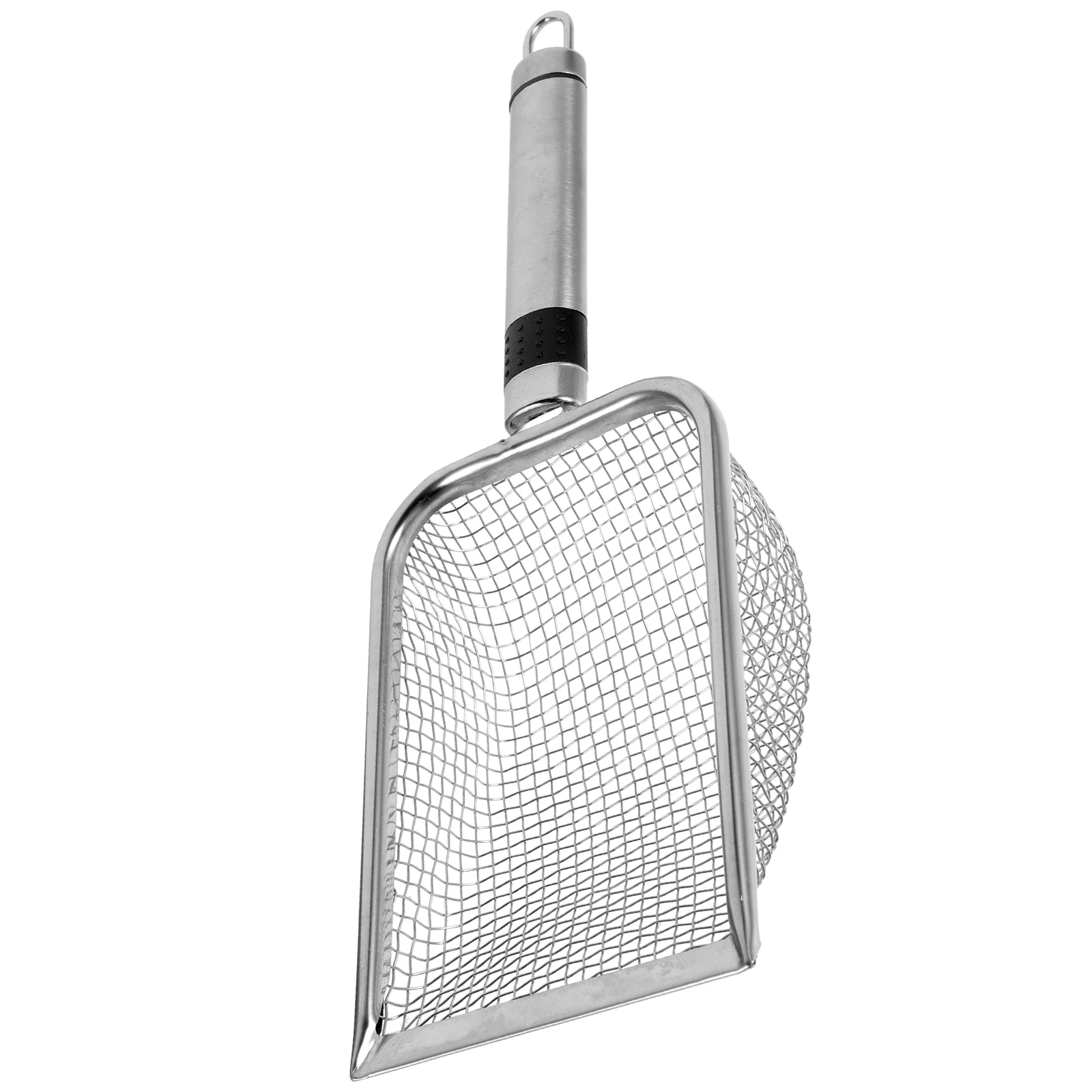 

Stainless Steel Sand Shovel 3 8mm Mesh Handle Beach Shell Collector Portable Fun Shovels Handheld Sifter Strong