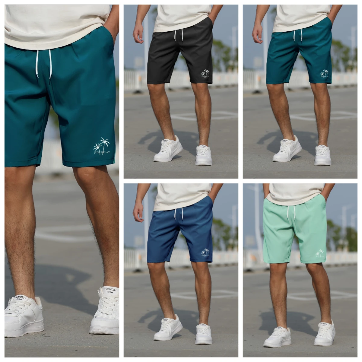 

Summer New 3D Printed Street Fashion Shorts Breathable Sports Speed Drying Casual Thin Shorts Men's Clothing Motorcycle