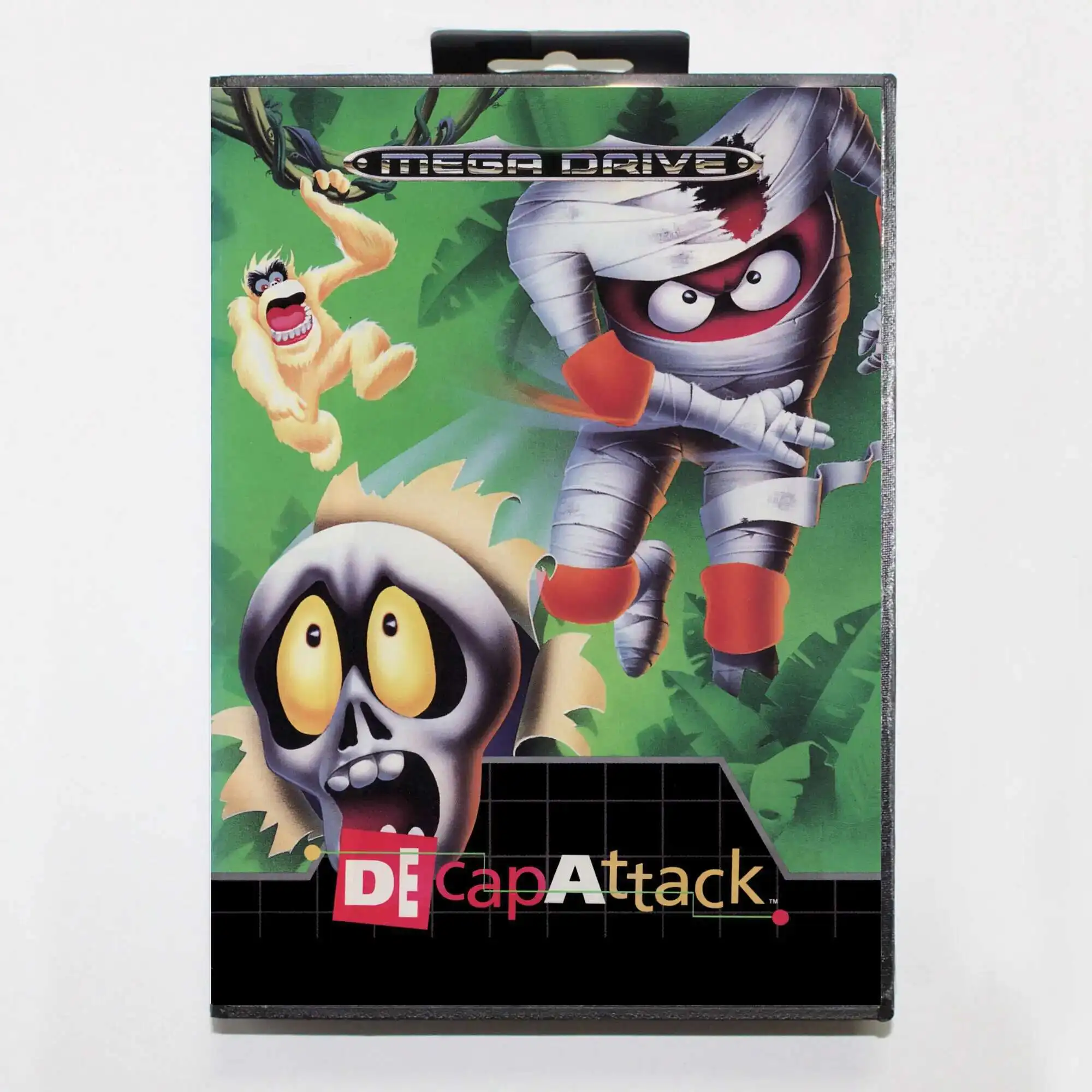 بطاقة لعبة Decap Attack-MD مع صندوق EUR ، 16 بت ، Sega Megadrive ، نظام Genesis