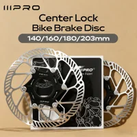 IIIPRO Bloqueo central Rotor de disco de bicicleta Rotores de freno de disco hidráulico de bicicleta Rotor de freno duradero de corte láser CNC de acero inoxidable