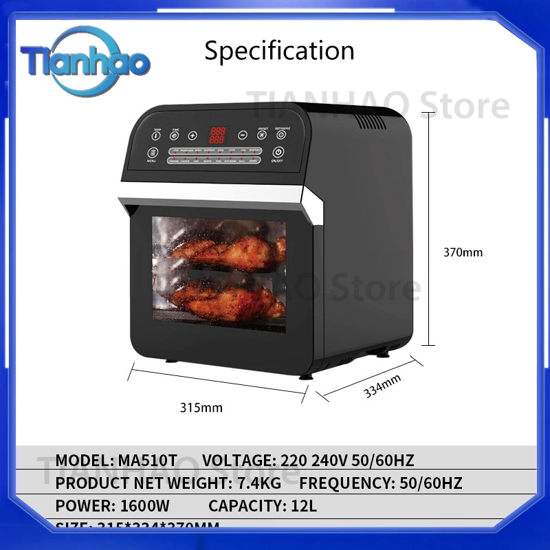 For Household Electric Oven 12L Large