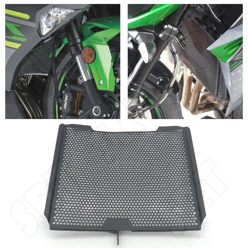 

Fits for Kawasaki ZX6R Ninja 636 ZX-6R ABS KRT 2013-2023 Motorcycle Engine Radiator Guard Front Cooler Grille Protector Cover