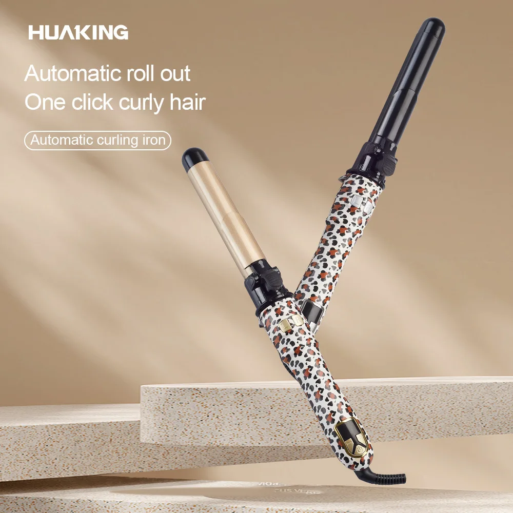

Automatic Curling Iron for 28mm Large Waves and Volumizing Bangs/Short Hair - Automatic Rotation