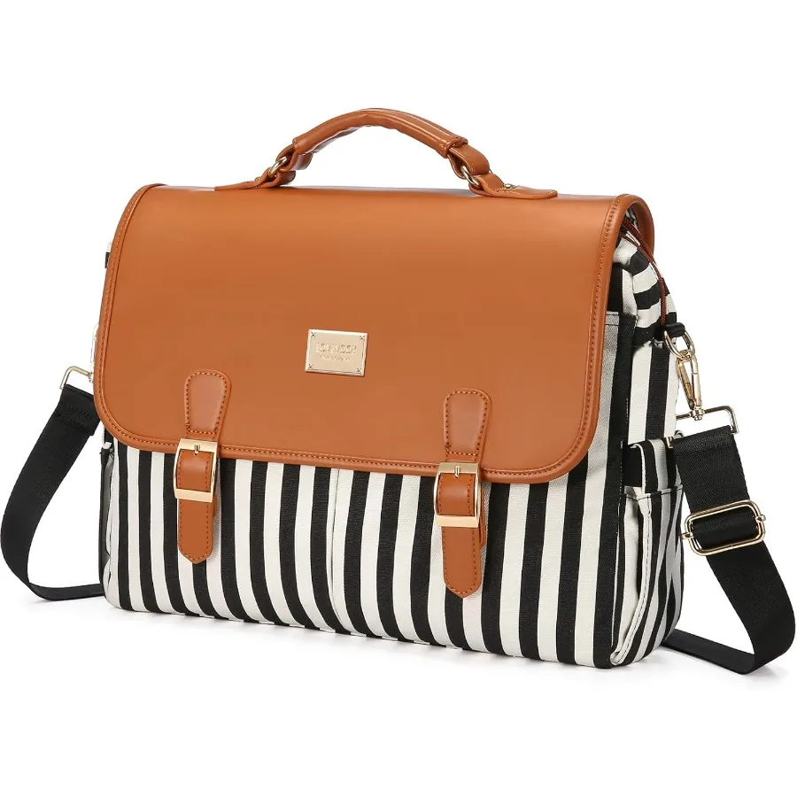 

Large Capacity Laptop Bag for Women 15.6 Inch Designed for Teachers and Professionals Stylish Shoulder Messenger Tote Briefcase