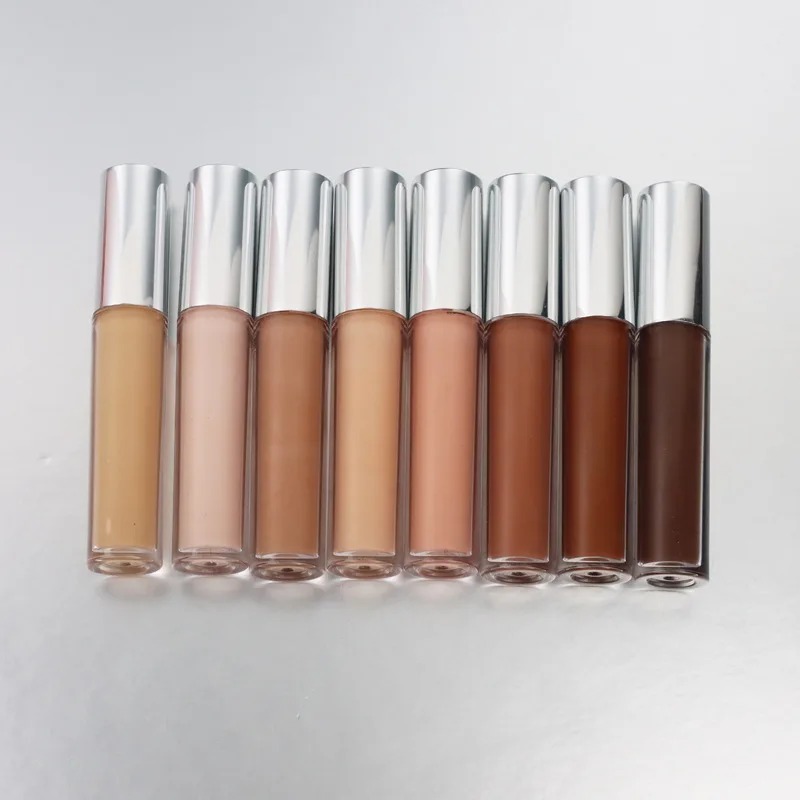 Private Label 8 Farben flüssiges Gesicht Concealer Creme wasserdicht vollständige Abdeckung lang anhaltendes Gesicht glatt feuchtigkeit spendendes Make-up