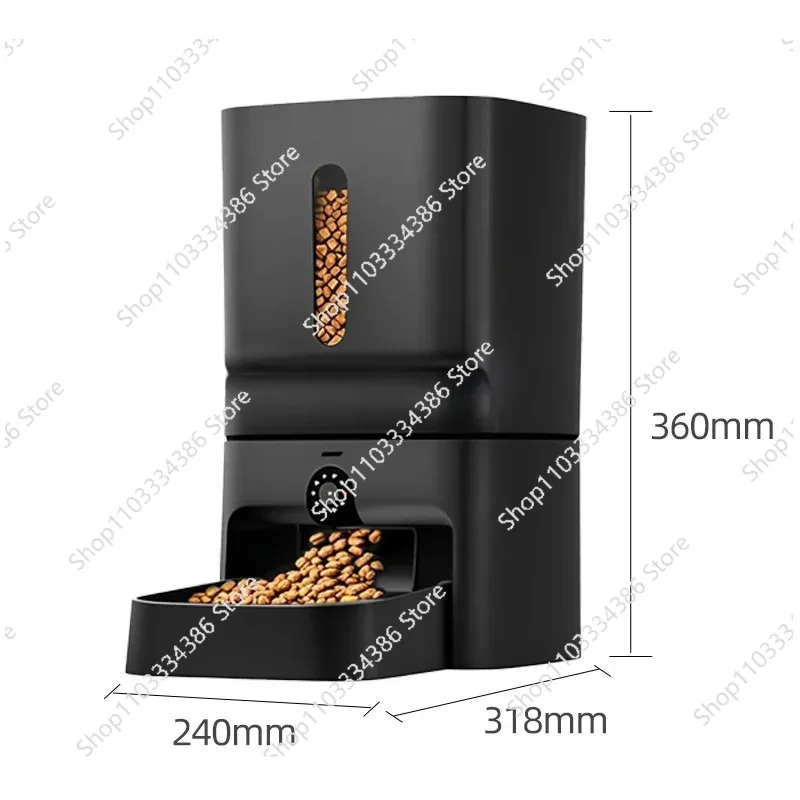 7L Smart Automatic Pet Feeder with WiFi Camera for Cats Dogs, APP Control Timed Feeding Intelligent Dry Food Dispenser