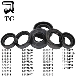 TC 8 10 11 12*14 15 16 18 20 21 22 25 26 28 32*4 5 6 7 8 10 Nitrile Rubber NBR Grooved Lip Spring Gasket Ring Skeleton Oil Seal