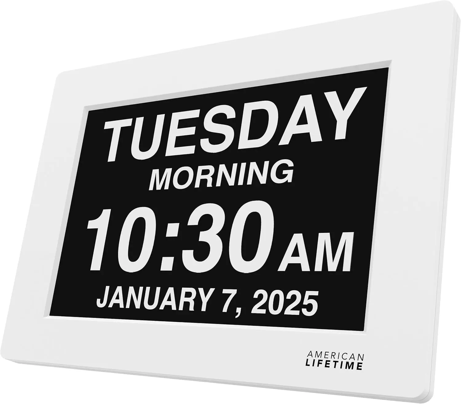 

2026 Large Digital Dementia Clock for Seniors with Custom Alarms, Clear Display & Auto-Dimming