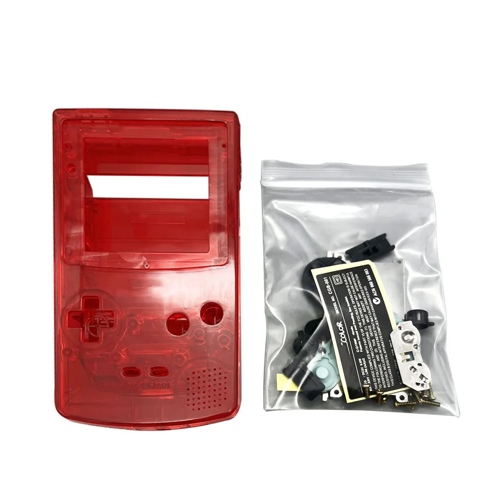 Brand New Housing Shell With Glass Screen Lens Game Console Accessories For Gameboy Color GBC IPS LCD And Original Screen
