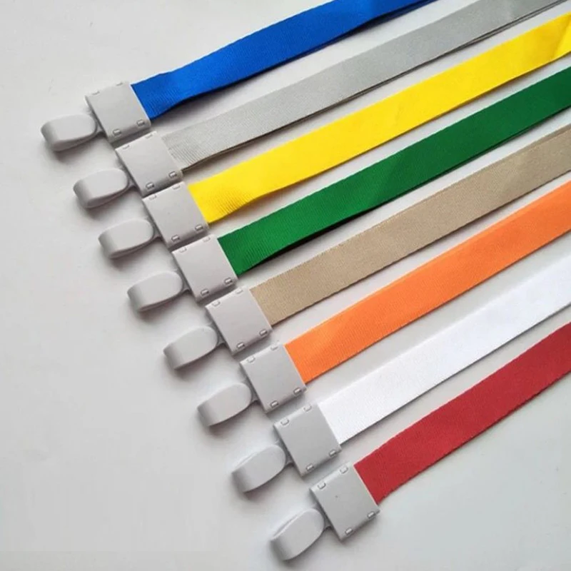 18pcs Mixed Color Lanyards ID Badge Holder Bus Pass Case Bank Credit Card Holder Strap Cardholder Work Brand Hanging Neck Ropes