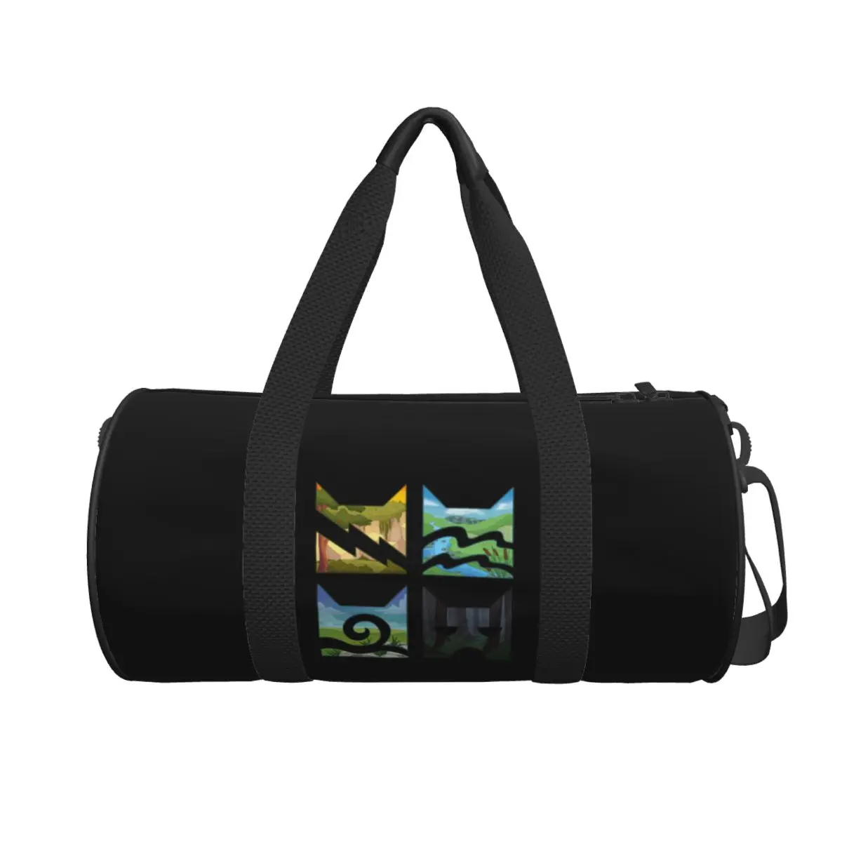 

Классическая большая спортивная сумка с логотипом Four Warriors Warrior Cats, многофункциональная дорожная сумка Duffle, сумки для фитнеса